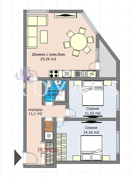 Eladó  2 hálószobás Varna , Vladislav Varnencsik 1 , 96 négyzetméter | 33069216 - kép [4]