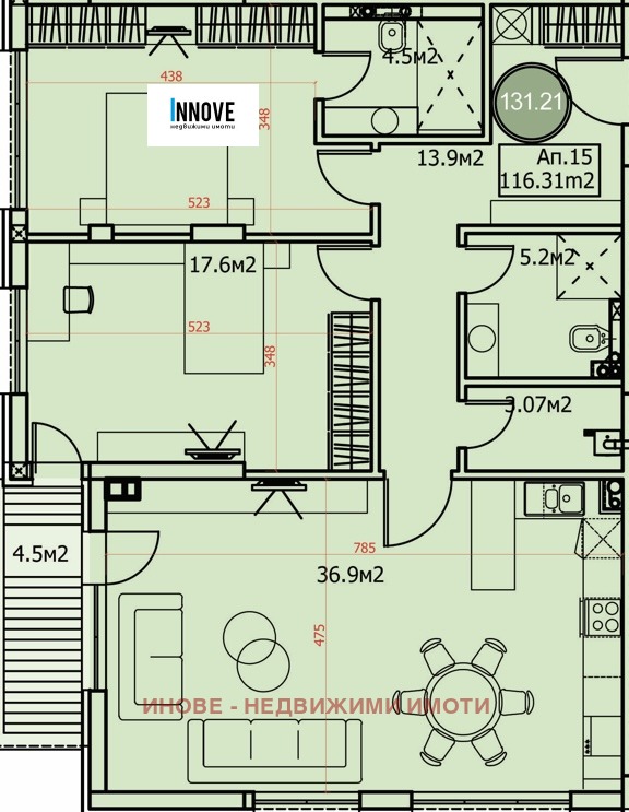 Продава  3-стаен град София , Драгалевци , 131 кв.м | 16224579 - изображение [6]