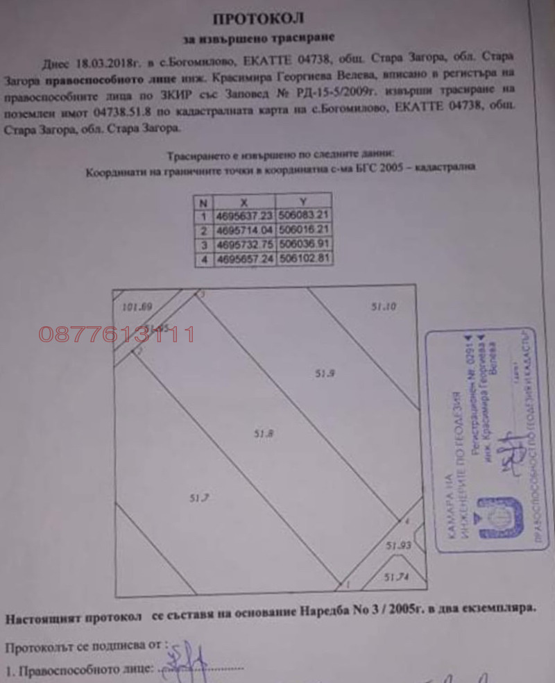 Продава ПАРЦЕЛ, гр. Стара Загора, Студентско градче, снимка 3 - Парцели - 48003765