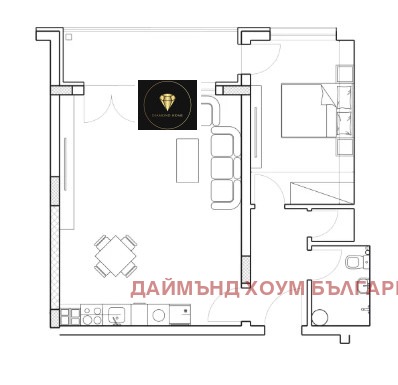 Продава 2-СТАЕН, гр. Пловдив, Младежки Хълм, снимка 2 - Aпартаменти - 49055509