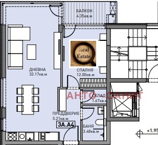 Продава 2-СТАЕН, град София, Манастирски ливади • 221300 € / 432825.18 лв. • 37593571 1