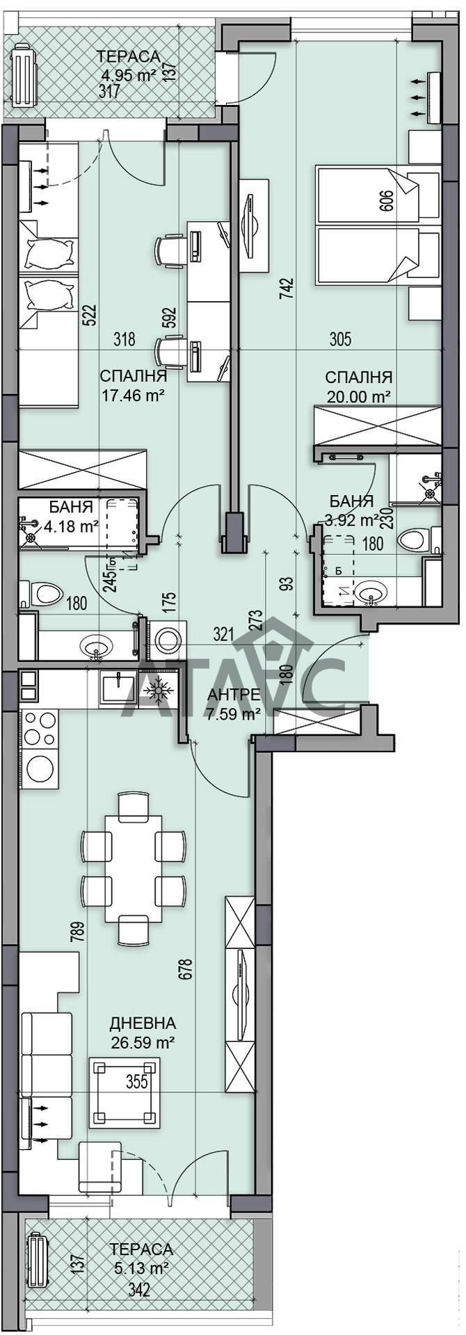 Продава 3-СТАЕН, гр. Пловдив, Гагарин, снимка 3 - Апартаменти - 53272320