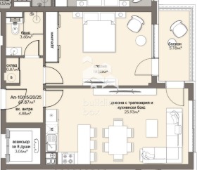 1 dormitorio Lyulin 5, Sofia 2
