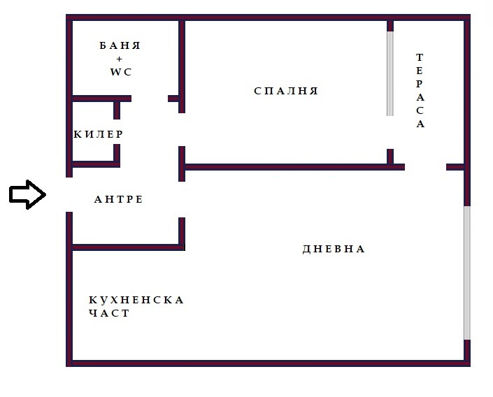 Продается  1 спальня Варна , Младост 2 , 72 кв.м | 72611146 - изображение [2]