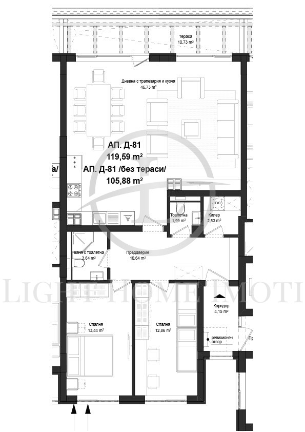 Eladó  2 hálószobás Plovdiv , Gagarin , 136 négyzetméter | 14925888 - kép [4]