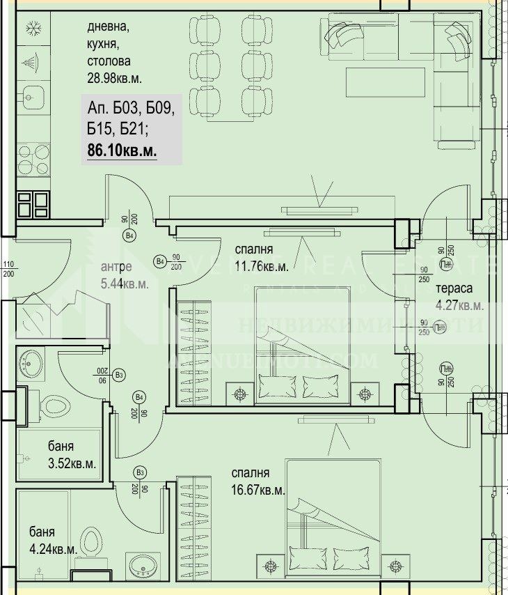 Продава 3-СТАЕН, гр. Пловдив, Кършияка, снимка 2 - Апартаменти - 56308589