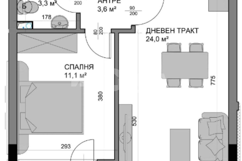 Til salg  1 soveværelse Varna , Vladislav Varnenchik 1 , 63 kvm | 45388022 - billede [2]