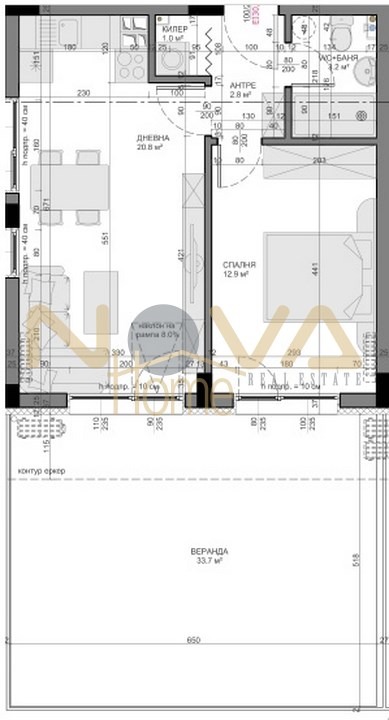 Продаја  1 спаваћа соба Варна , Владислав Варненчик 1 , 95 м2 | 34571789 - слика [2]