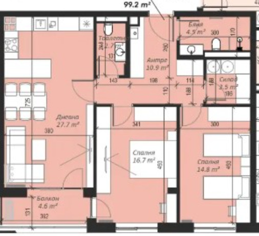Продава 3-СТАЕН, гр. София, Кръстова вада, снимка 13 - Апартаменти - 56594331