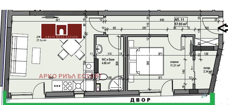 Til salgs  1 soverom Sofia , Banisjora , 66 kvm | 53716379