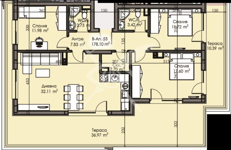 Продава  Многостаен град Бургас , Изгрев , 178 кв.м | 89911232