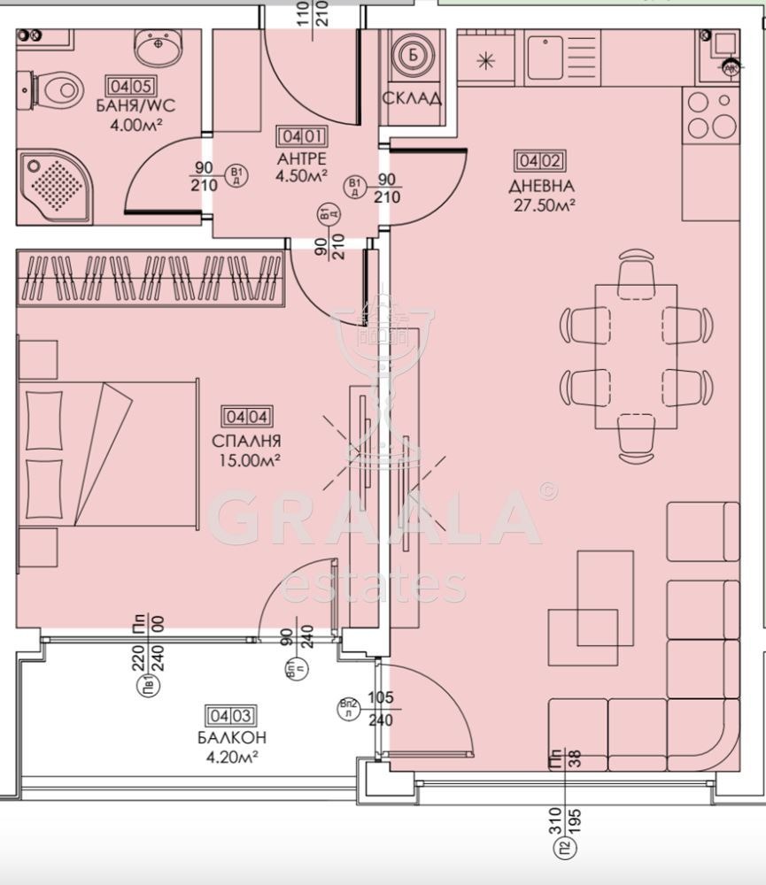 Продава 2-СТАЕН, гр. София, Кръстова вада, снимка 2 - Апартаменти - 55300078