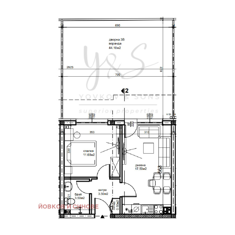 À vendre  1 chambre Plovdiv , Belomorski , 50 m² | 63598217