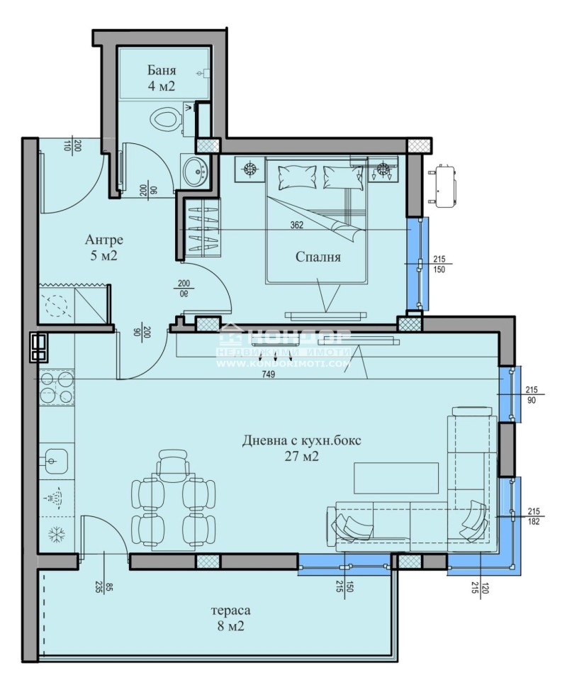 Eladó  1 hálószoba Plovdiv , Vastanicseski , 77 négyzetméter | 91793840 - kép [4]