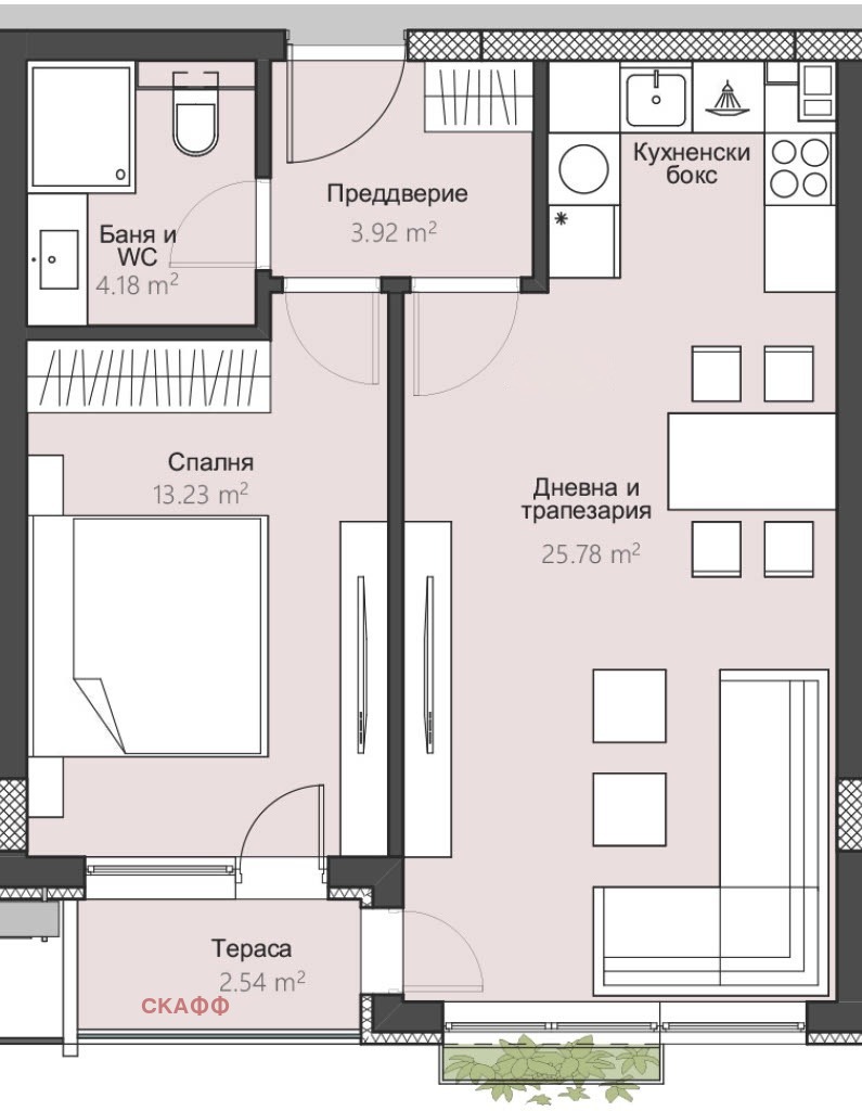 Продава 2-СТАЕН, гр. Пловдив, Христо Смирненски, снимка 10 - Апартаменти - 54206182
