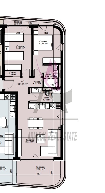 Продаја  2 спаваће собе Варна , Трошево , 123 м2 | 94411320