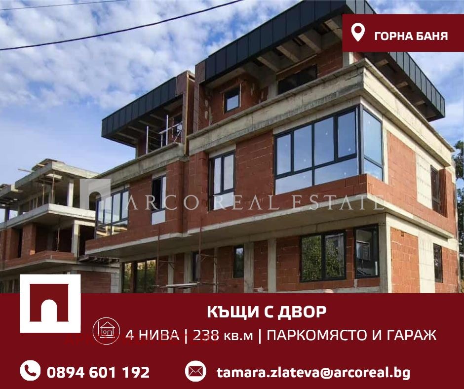 Продава КЪЩА, гр. София, Горна баня, снимка 3 - Къщи - 55536516
