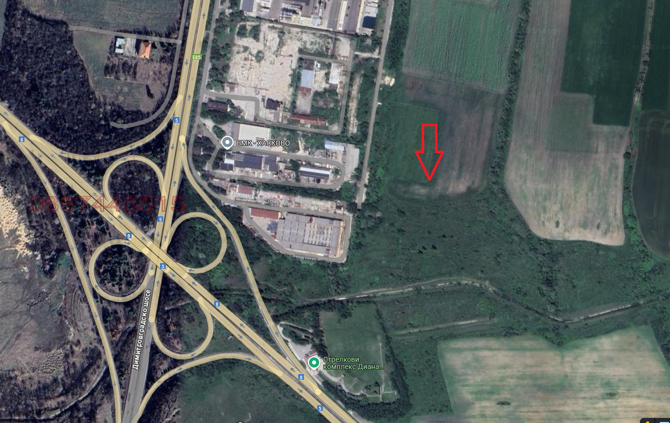 Продава ПАРЦЕЛ, гр. Хасково, Промишлена зона - Север, снимка 3 - Парцели - 55644152