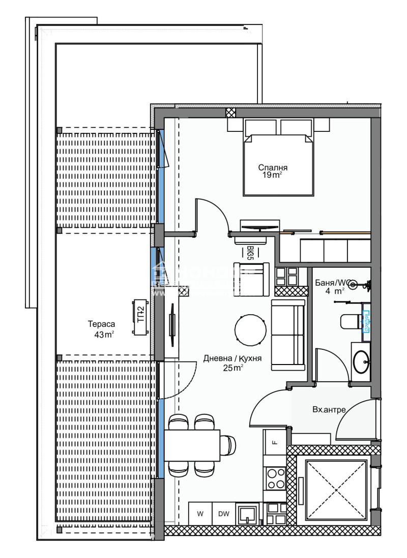 Продается  1 спальня Пловдив , Кършияка , 109 кв.м | 51491557 - изображение [2]