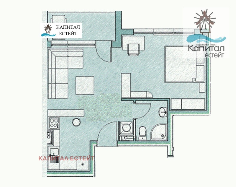 Na prodej  1 ložnice oblast Burgas , Nesebar , 57 m2 | 30838627 - obraz [3]