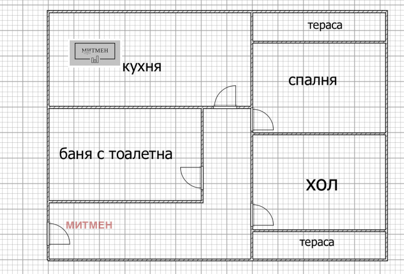 Til salgs  1 soverom Sofia , Drusjba 2 , 65 kvm | 49319227