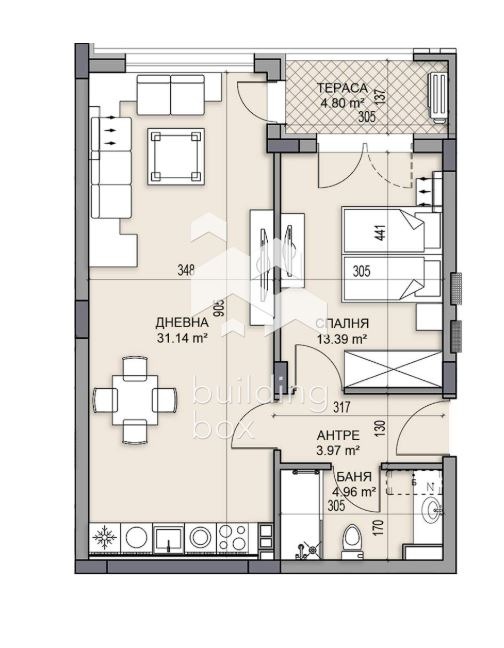 Продава 2-СТАЕН, гр. Пловдив, Гагарин, снимка 2 - Апартаменти - 53982581