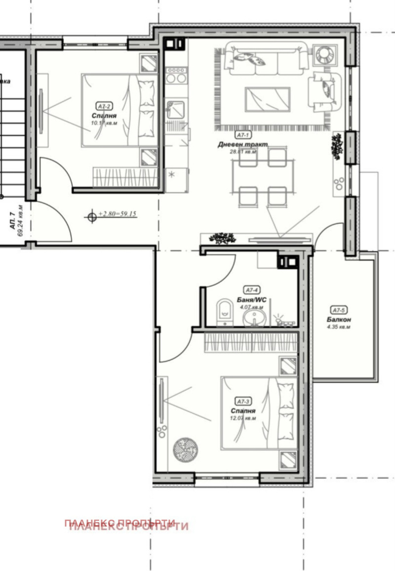 Продава 3-СТАЕН, гр. Варна, м-т Евксиноград, снимка 9 - Aпартаменти - 47028191