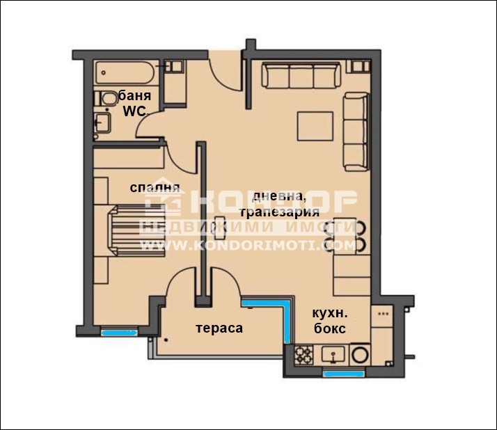 For Sale  1 bedroom Plovdiv , Karshiyaka , 82 sq.m | 35429149 - image [6]