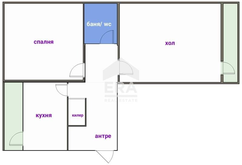 Продава 2-СТАЕН, гр. Бургас, Славейков, снимка 3 - Апартаменти - 53537024