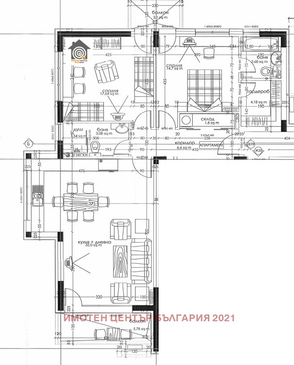 Продается  2 спальни София , Кръстова вада , 131 кв.м | 49654663 - изображение [2]