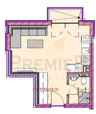 Till salu  Studio Varna , Vladislav Varnentjik 1 , 41 kvm | 79320558 - bild [3]