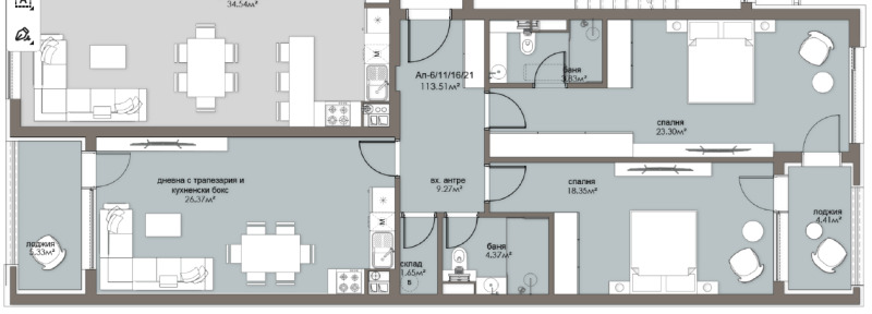 Продава  3-стаен, град София, Люлин 5 •  208 752 EUR • ID 42681356 — holmes.bg - [1] 