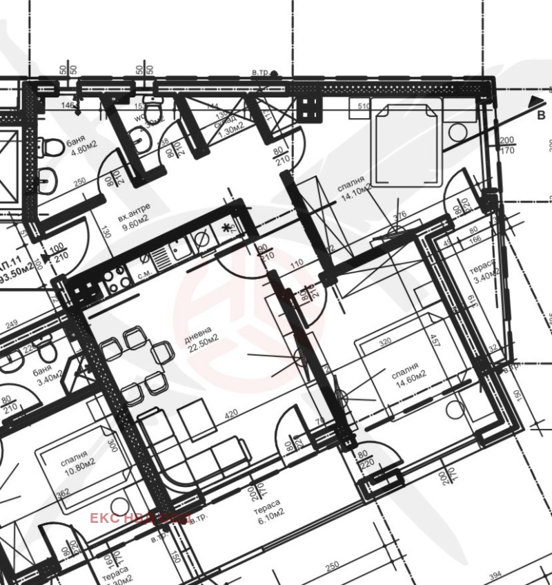 Продава 3-СТАЕН в град Пловдив, Коматевски възел - 107 кв.м / 120 700 € » 236 068.68 лв., ЕКС НВД ПЛОВДИВ ООД