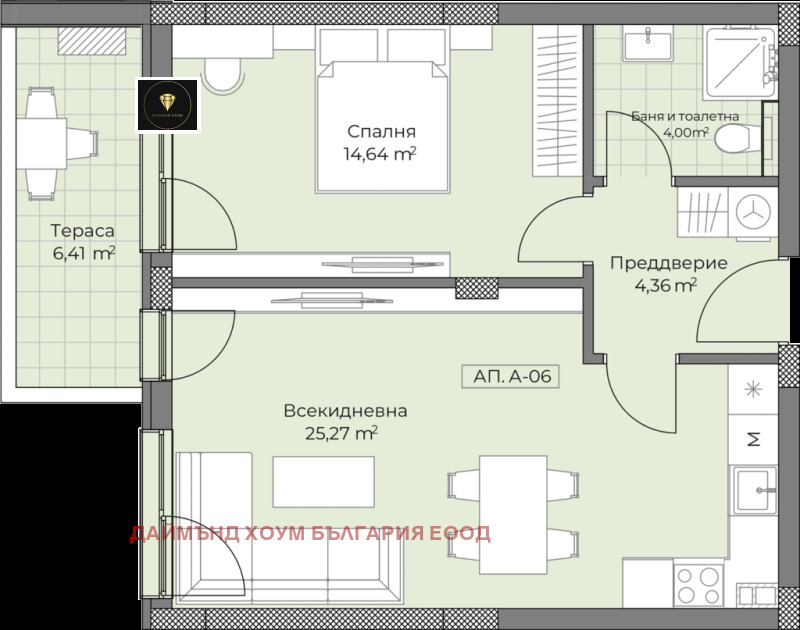 À venda  1 quarto Plovdiv , Ostromila , 73 m² | 34817967 - imagem [2]
