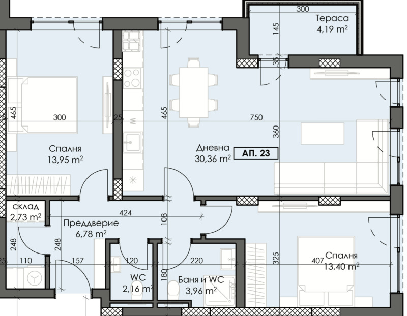 Продава 3-СТАЕН, гр. Пловдив, Тракия, снимка 1 - Aпартаменти - 48308202