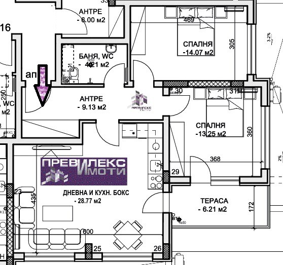 Продава 3-СТАЕН, гр. Пловдив, Христо Смирненски