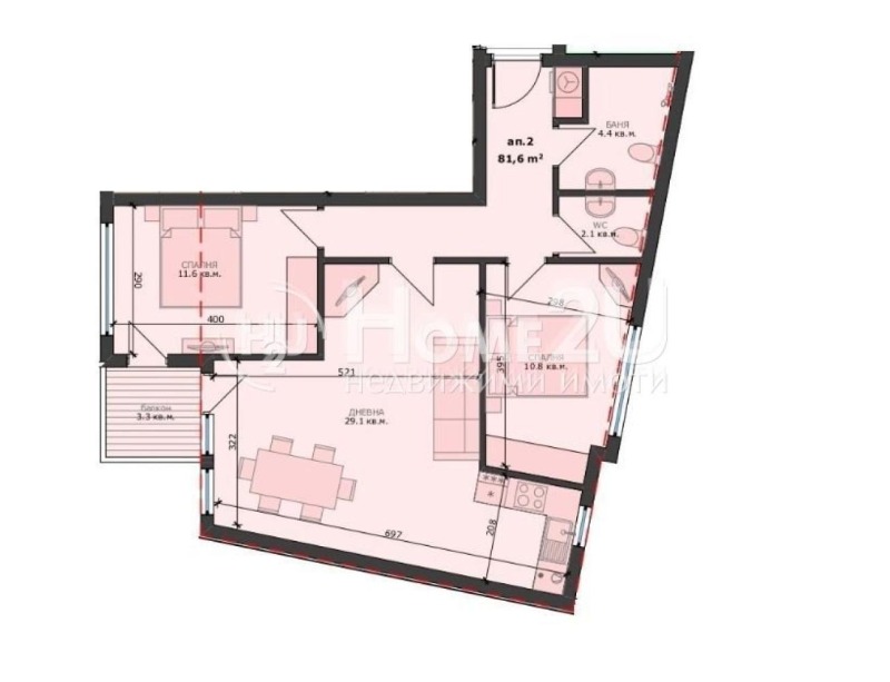 Продава 3-СТАЕН в град Варна, Погреби - 96 кв.м / 161 000 € » 314 888.63 лв., HOME2U