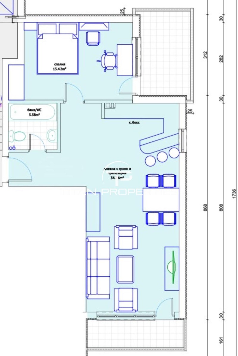 Продается  1 спальня Варна , Виница , 82 кв.м | 83877218 - изображение [14]