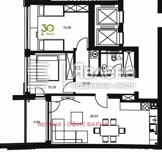 Продава 3-СТАЕН, гр. Варна, Бриз, снимка 13 - Апартаменти - 55712901