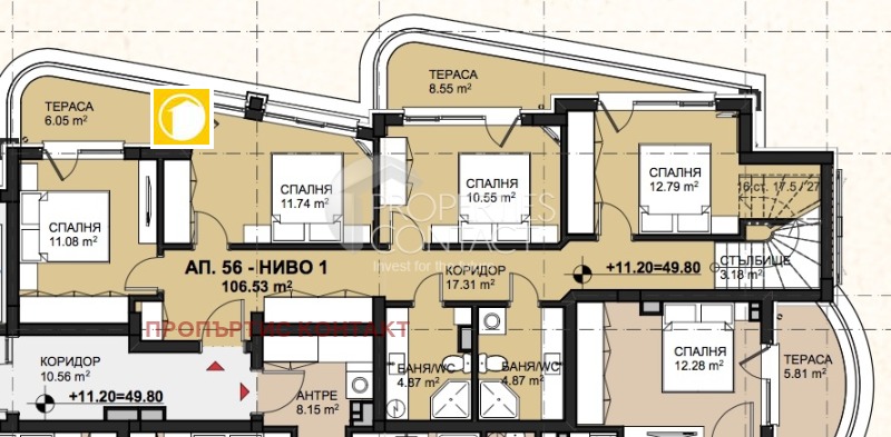 Продава МНОГОСТАЕН, гр. Свети Влас, област Бургас, снимка 4 - Aпартаменти - 49087578