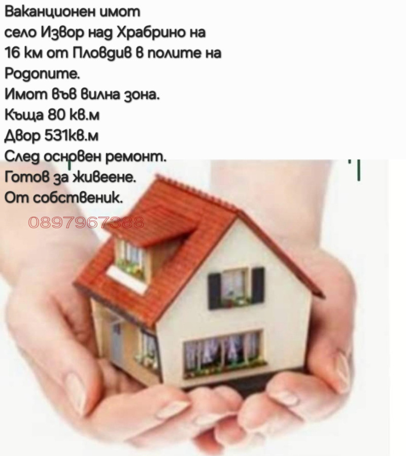 Продава КЪЩА, с. Извор, област Пловдив, снимка 2 - Къщи - 48867499