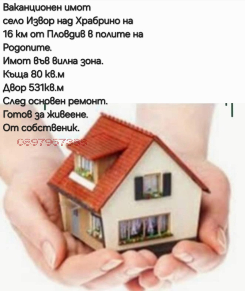 Продава КЪЩА, с. Извор, област Пловдив, снимка 3 - Къщи - 49369982