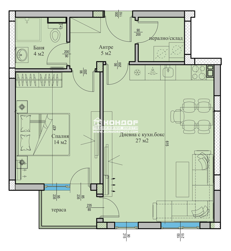 Продава 2-СТАЕН, гр. Пловдив, Въстанически, снимка 3 - Aпартаменти - 48138700