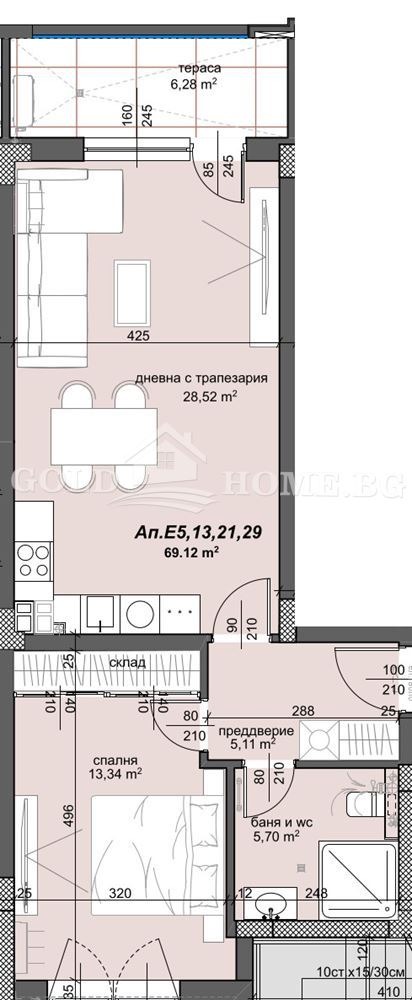 Til salg  1 soveværelse Plovdiv , Trakiya , 63 kvm | 60934097 - billede [4]