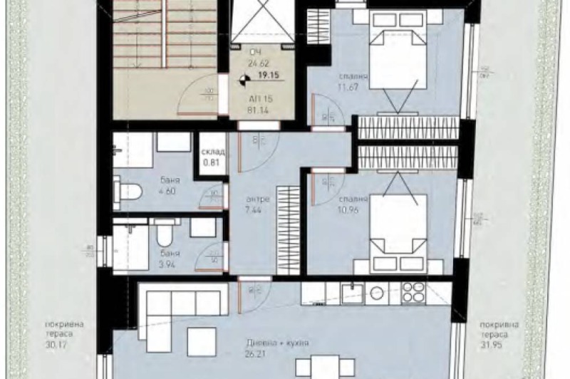 Продава  3-стаен град София , Славия , 107 кв.м | 33217289 - изображение [3]