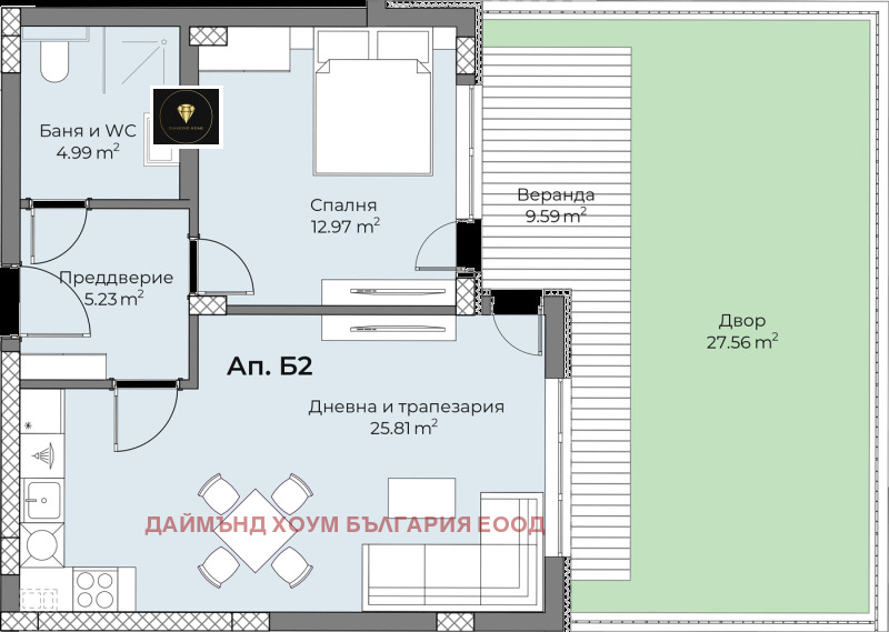 Продава 2-СТАЕН, гр. Пловдив, Беломорски, снимка 2 - Aпартаменти - 48712770