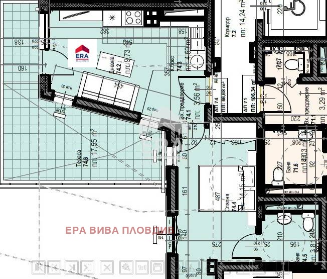 En venta  1 dormitorio Plovdiv , Karshiyaka , 84 metros cuadrados | 28044255 - imagen [3]