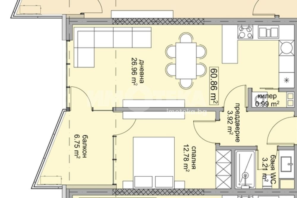 Продава 2-СТАЕН, гр. Варна, м-т Долна Трака, снимка 6 - Апартаменти - 54294106