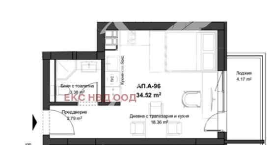 Na prodej  Studio Plovdiv , Kjučuk Pariž , 44 m2 | 51312379