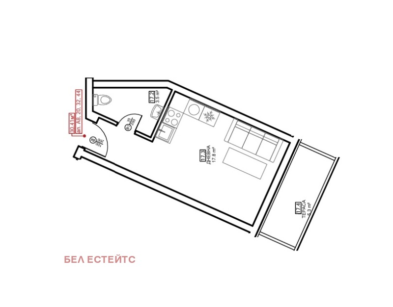 Продава 1-СТАЕН, гр. София, Малинова долина, снимка 9 - Aпартаменти - 48567366